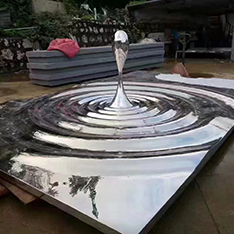 stainless steel water drop sculpture hotsale